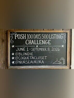 100 Days 500 Posh Listing Challenge: July - September 8, 2026